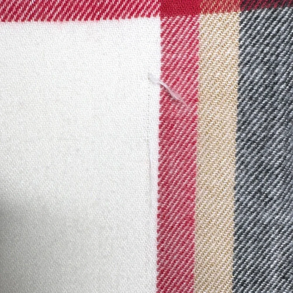 Vintage Scotland 100% Cashmere Plaid Scarf‎ Tartan Fringe Unisex Winter Classic